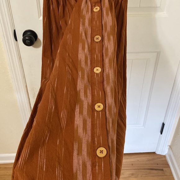 Free People Caldasi unlined midi dress in bronze - Picture 6 of 11